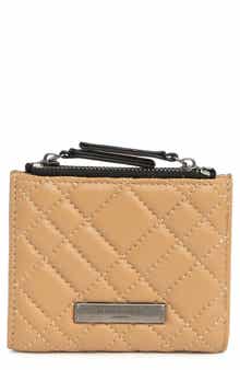 Kurt Geiger London Quilted Leather Coin & Card Case