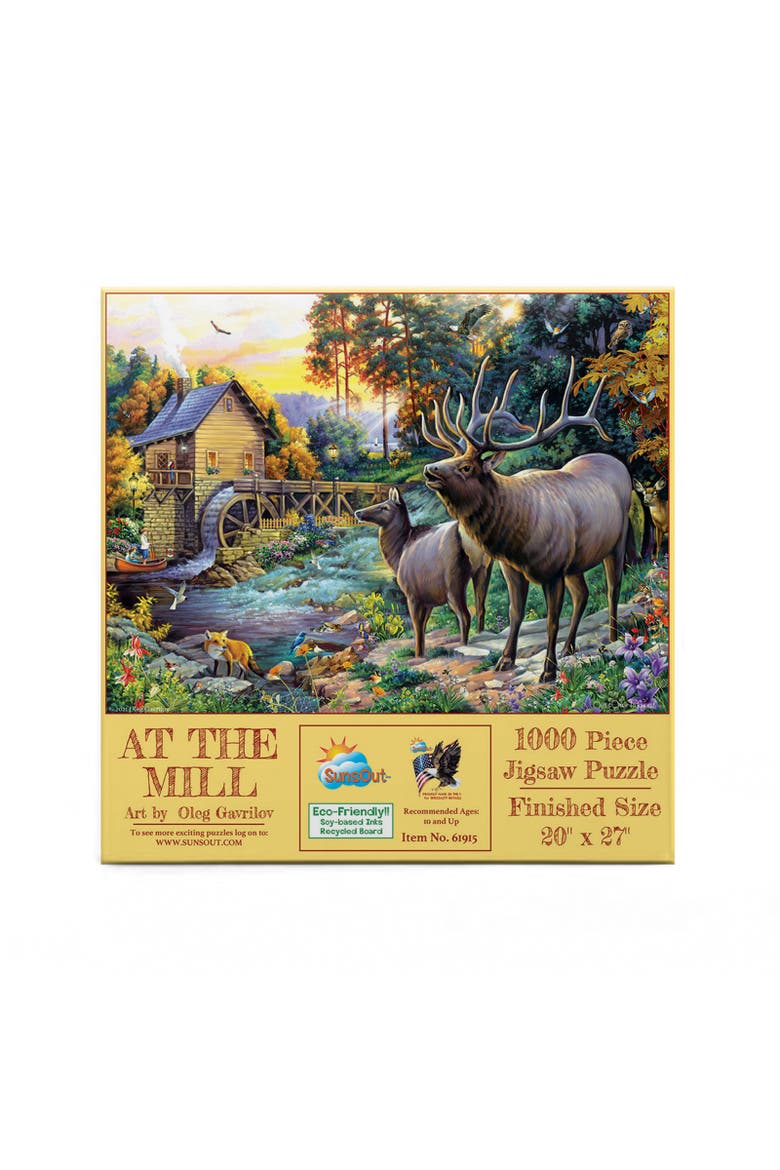 At the Mill 1000 piece Jigsaw Puzzle for Adults, Alternate, color, Multicolor