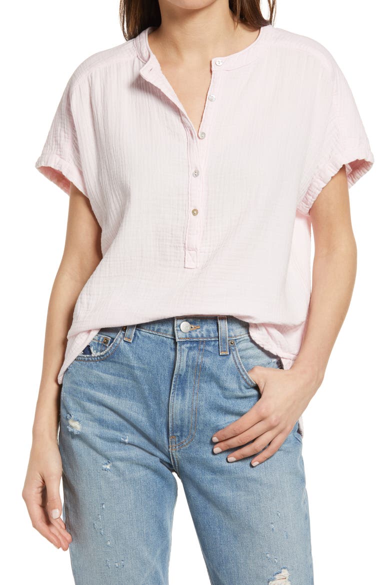 Desmond Organic Cotton Top, Main, color, PINK SUN WASH