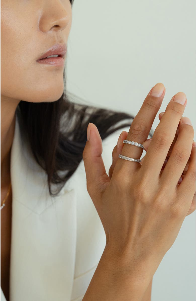 Bearfruit Jewelry Sterling Silver 18k Gold Plated Sabrina Ring Holiday Gift Idea, Alternate, color, Silver