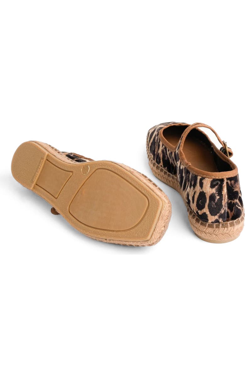Penelope Chilvers Velvet Espadrille Mary Jane, Alternate, color, Brown