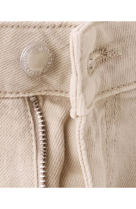 Jessie Patch Pocket Wide Leg Jeans
