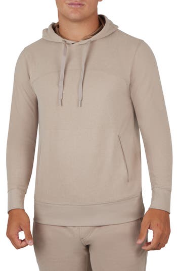 90 Degree By Reflex Ultra Mélange Fleece Hoodie In Leafless Tree