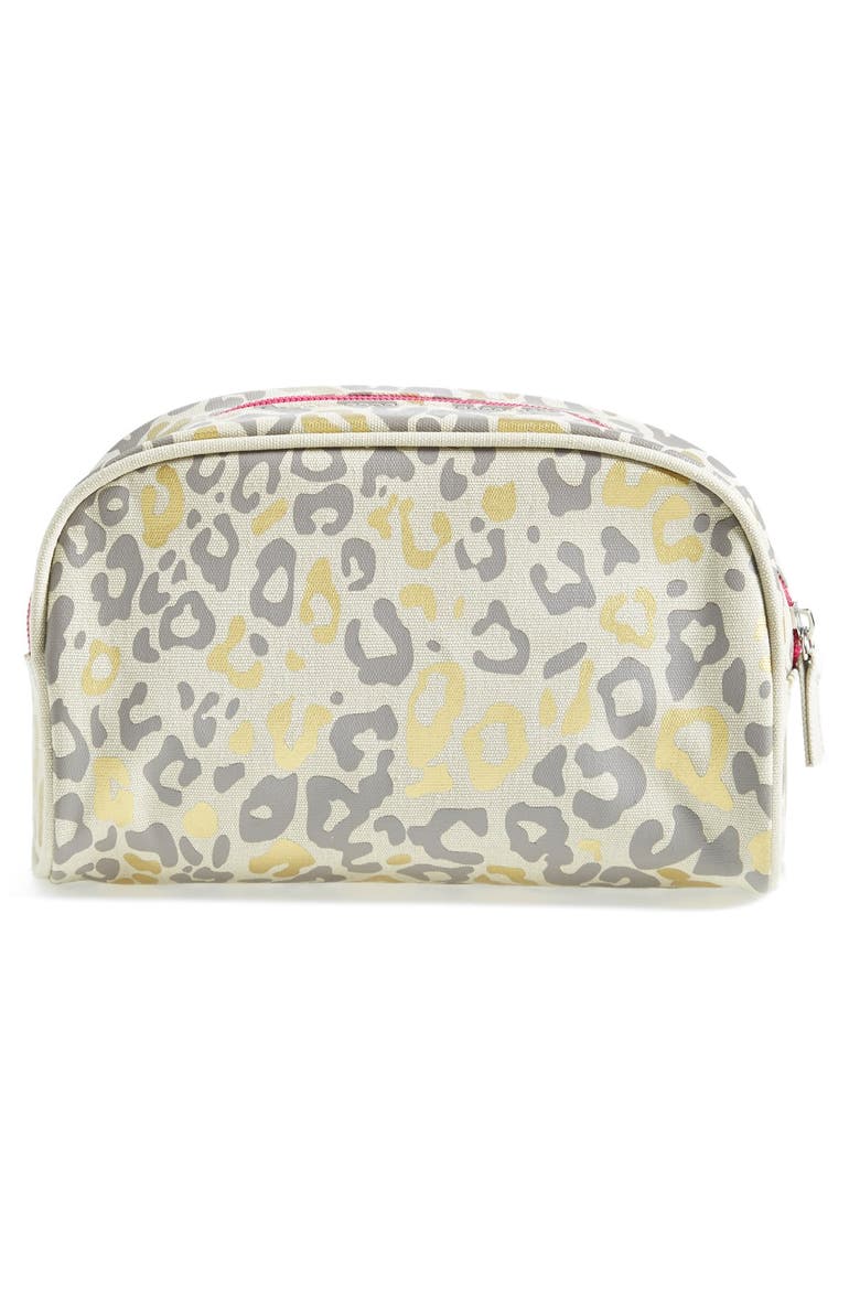 'Cheetah' Canvas Cosmetics Bag (Limited Edition) (Nordstrom Exclusive), Alternate, color, NO COLOR