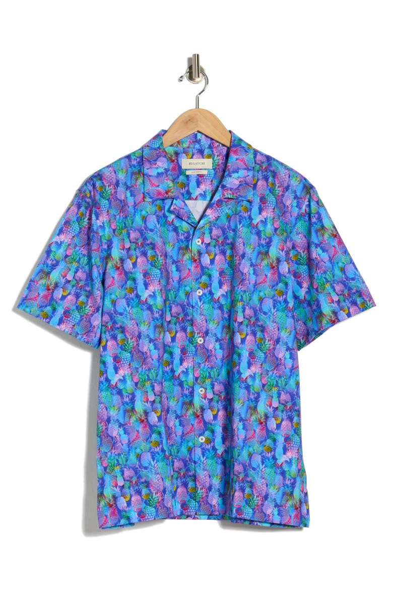 Bugatchi OoohCotton<sup>®</sup> Camp Shirt, Main, color, 