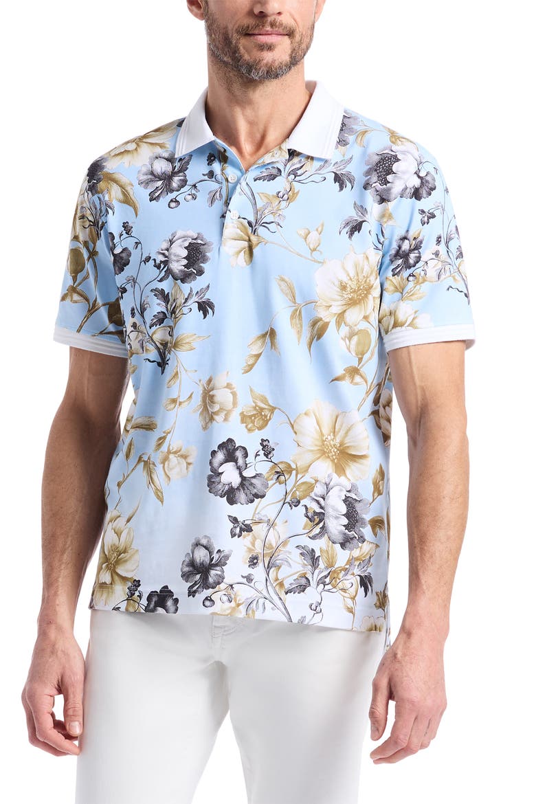 Milson Floral Polo, Main, color, MULTI