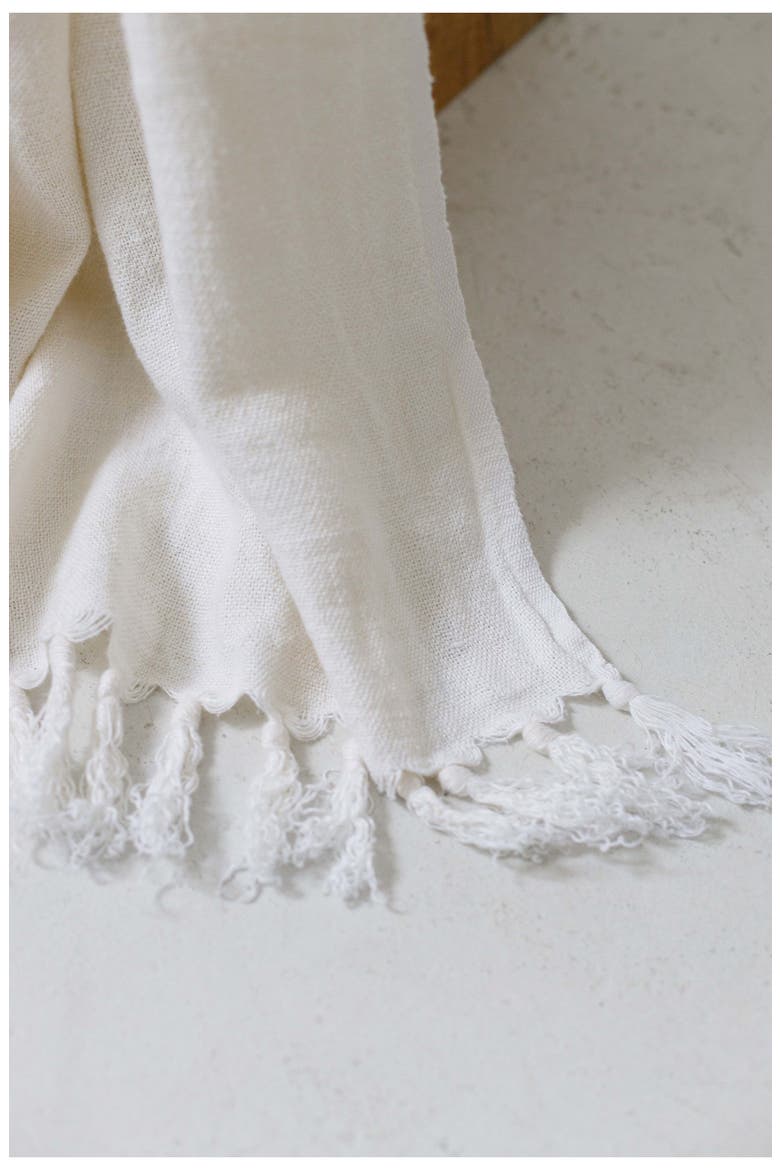 Montauk Throw Blanket, Alternate, color, CREAM