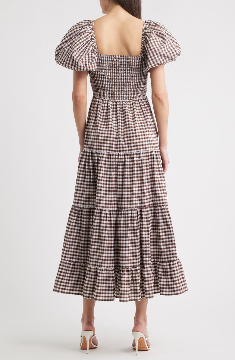 Sister Jane Pollen Gingham Check Midi Dress, Alternate, color, 