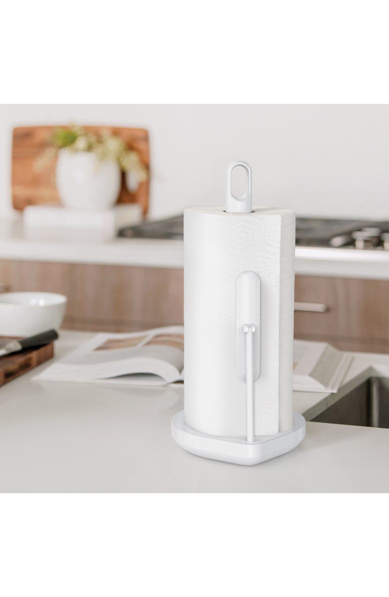 simplehuman tension arm paper towel holder, Alternate, color, White