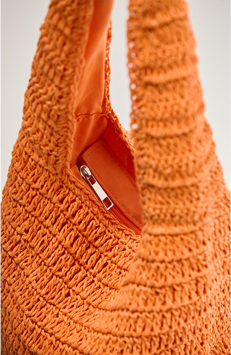 CRESCENT Solid Weave Bag, Alternate, color, Orange