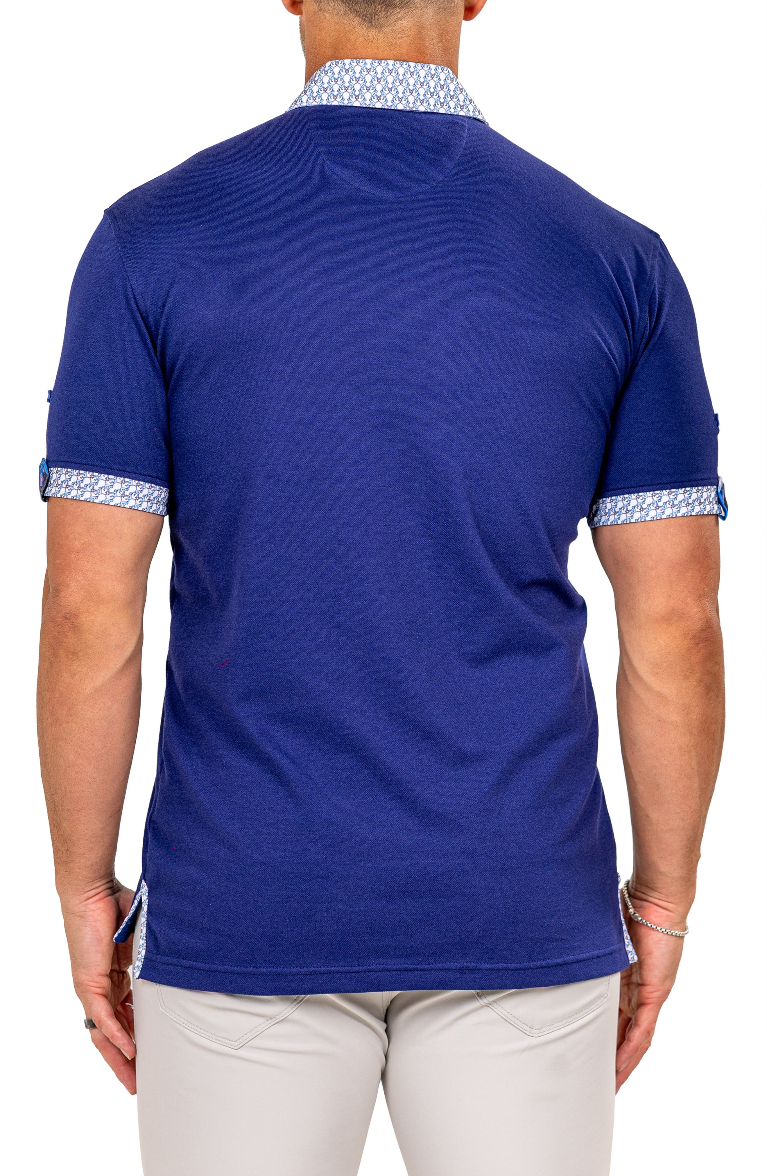 Newton Marthyr0025 Blue Button-Down Pique Polo - image 2