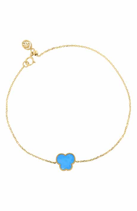 EFFY 14K Gold Plated Sterling Silver Enamel Butterfly Charm Bracelet
