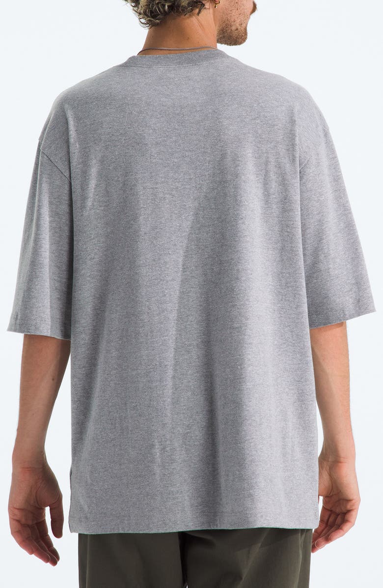The North Face Essential Oversize Cotton T-Shirt, Alternate, color, Tnf Pale Grey Heather