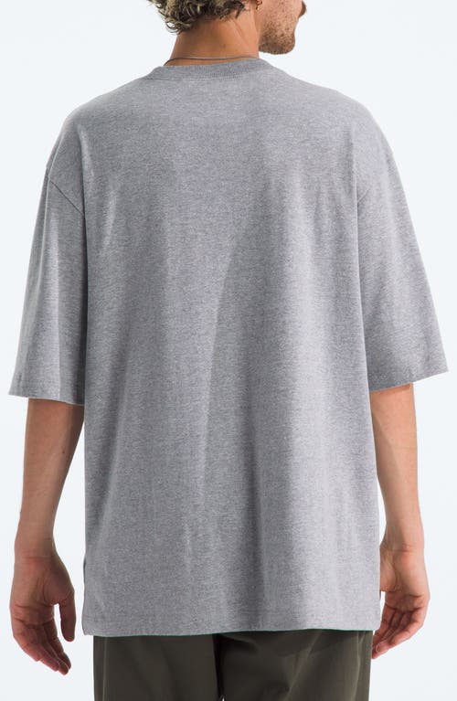 The North Face Essential Oversize Cotton T-shirt In Gray