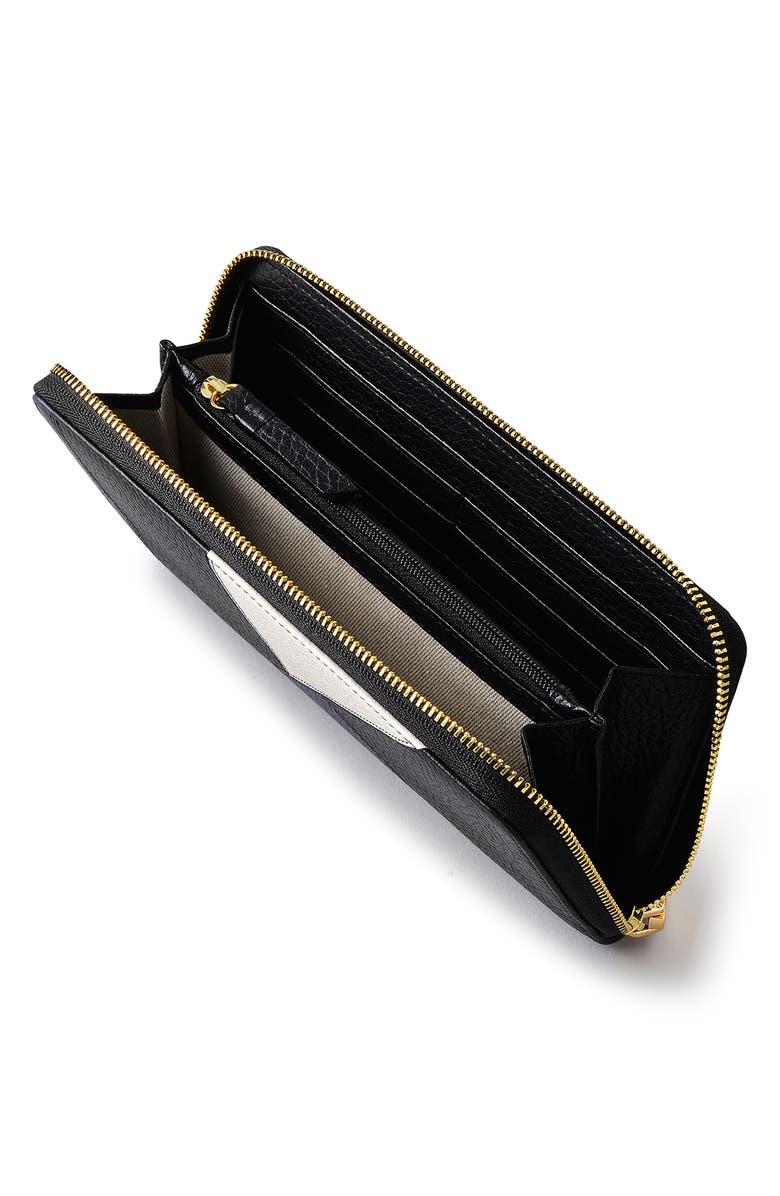 Radley Kensington Place Patchwork Zip Continental Wallet, Alternate, color, Black