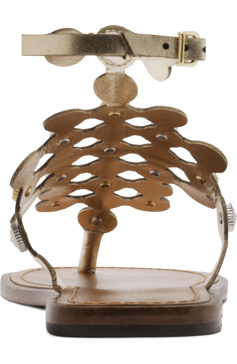 Arezzo Haven Ankle Strap Sandal, Alternate, color, Platino