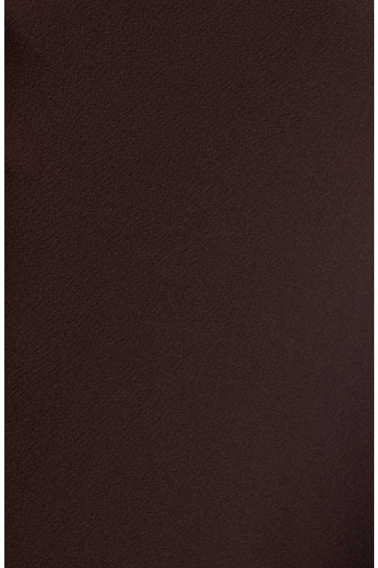 Lace Trim Satin Bias Midi Skirt, Alternate, color, DEEP MAHOGANY/ BLACK
