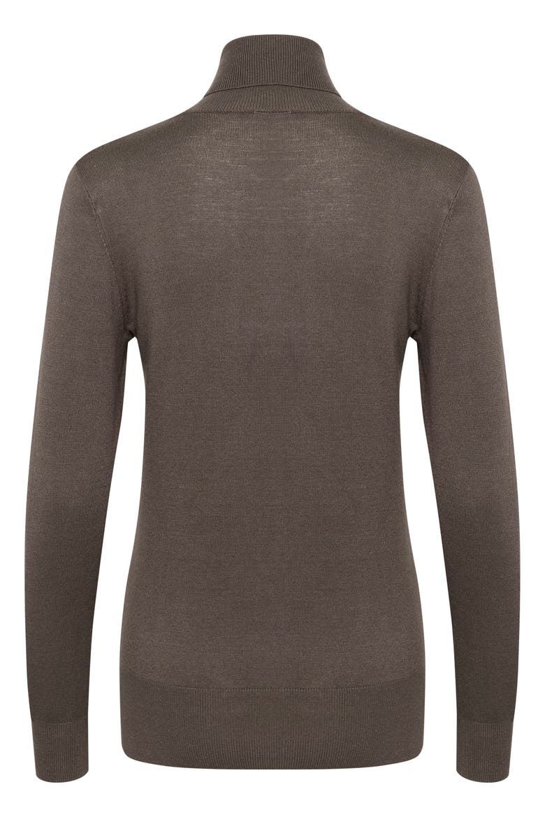 Astrid Roll Neck Jumper, Alternate, color, Major Brown