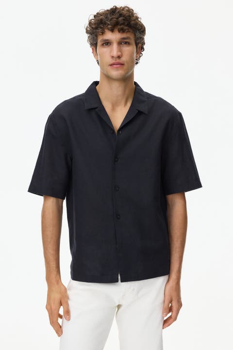 Relaxed-Fit Linen-Blend Resort Shirt