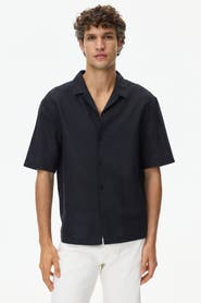 H&M Relaxed-Fit Linen-Blend Resort Shirt