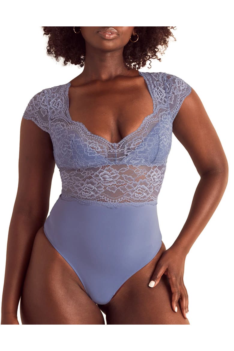 Meave Bodysuit Lingerie, Main, color, Medium blue
