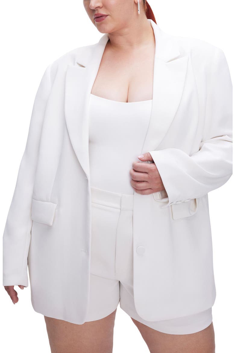 Luxe Suiting Boyfriend Blazer, Alternate, color, IVORY001