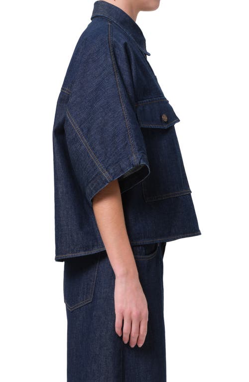 AGOLDE AGOLDE TARON BOXY DENIM BUTTON-UP SHIRT