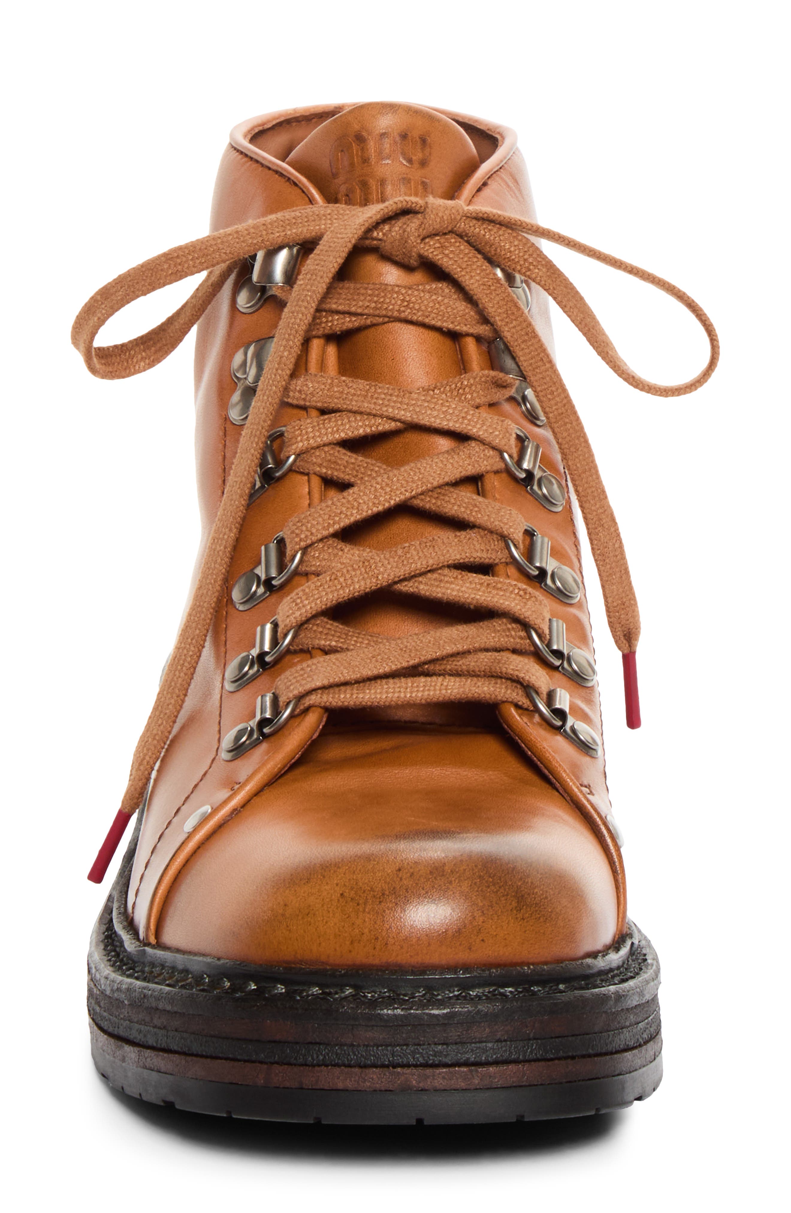 Short Hiking Boot, Alternate, color, COGNAC