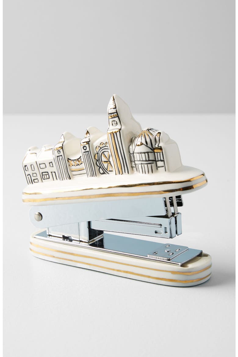 Anthropologie Cityscape Stapler, Alternate, color, BLACK AND WHITE COMBO