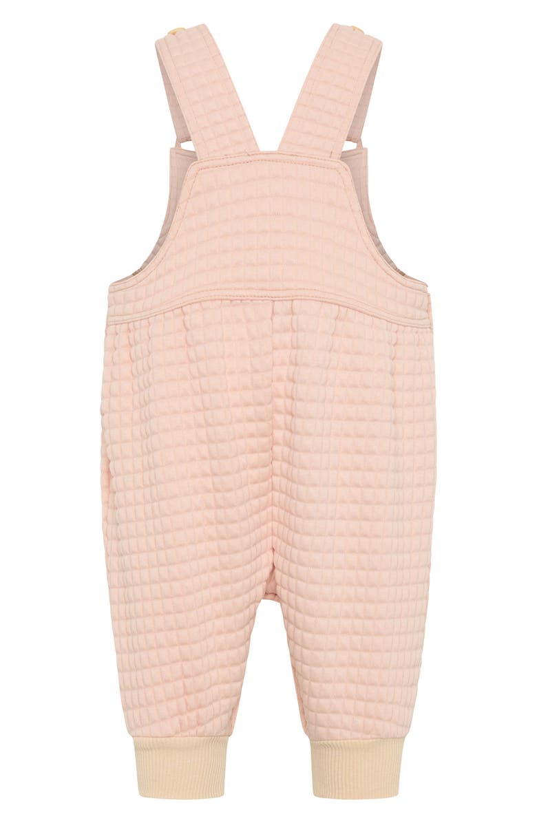 TINY TRIBE Waffle Knit Overalls, Alternate, color, Light Pink
