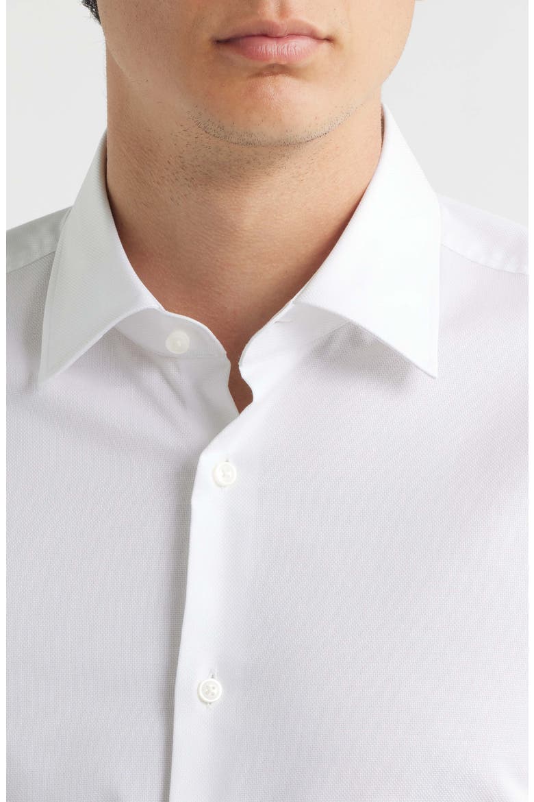 Hank Slim Fit Stretch Cotton Dress Shirt, Alternate, color, WHITE