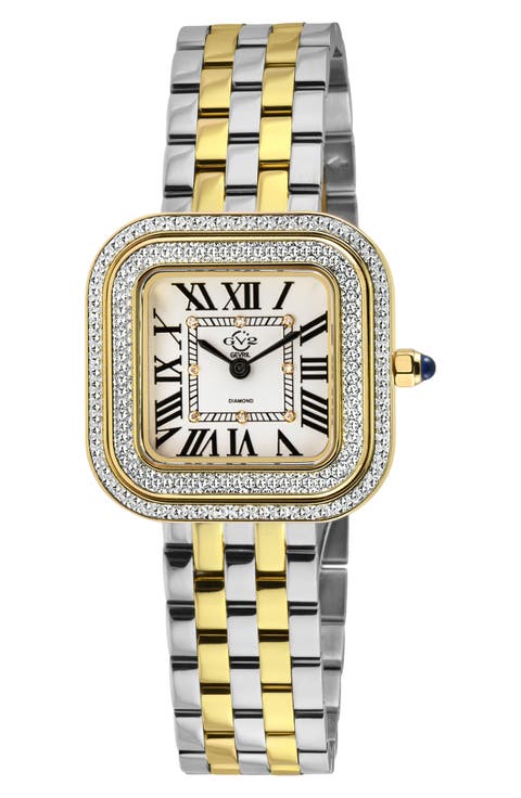 Bellagio Diamond Swiss Bracelet Watch, 30mm