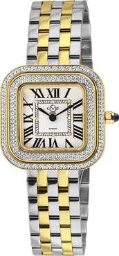 GV2 Bellagio Diamond Swiss Bracelet Watch, 30mm
