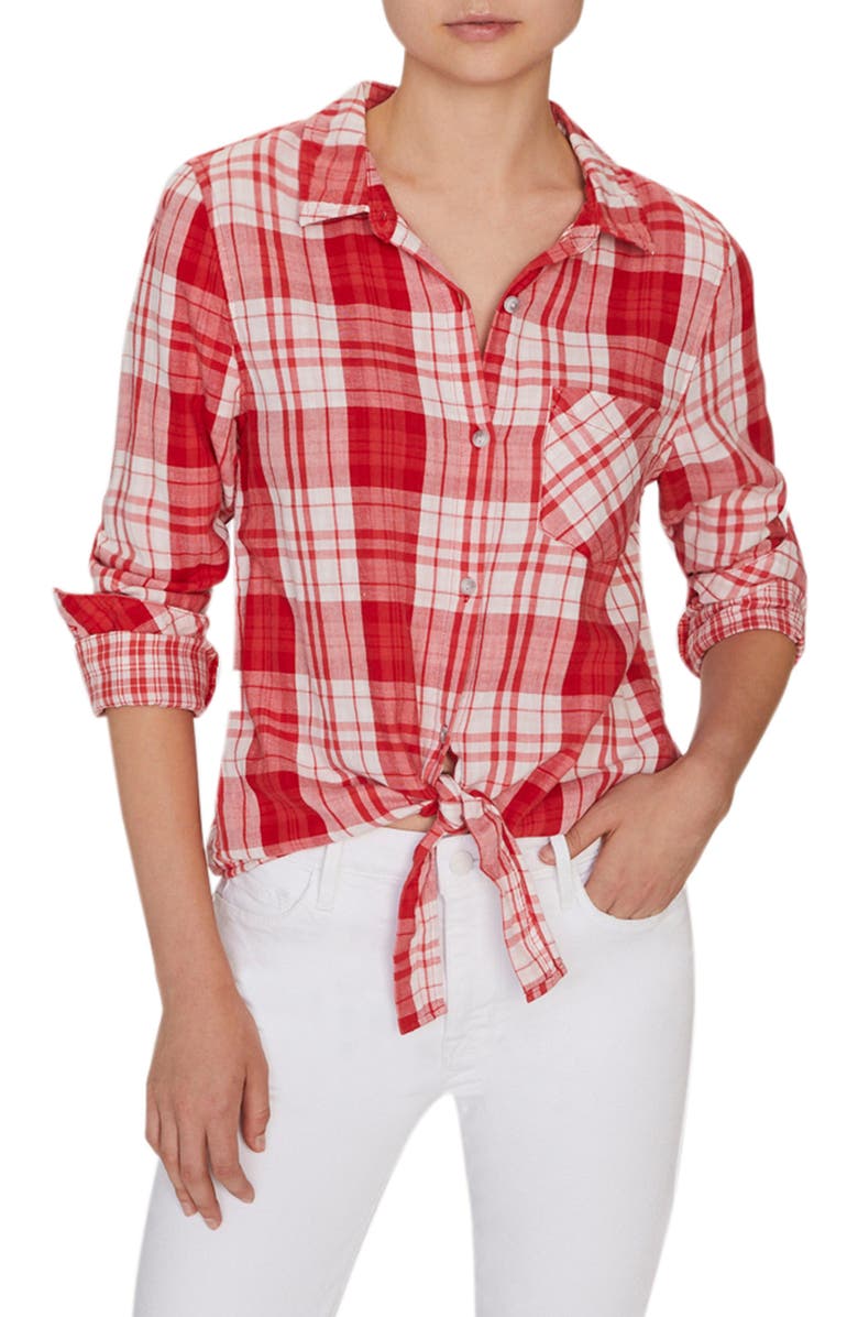 Sanctuary Hayley Tie Front Blouse, Main, color,