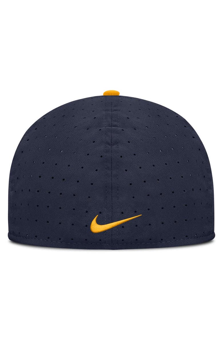 Nike Men's Nike Navy West Virginia Mountaineers On-Field Dugout True Performance Fitted Hat, Alternate, color, Navy