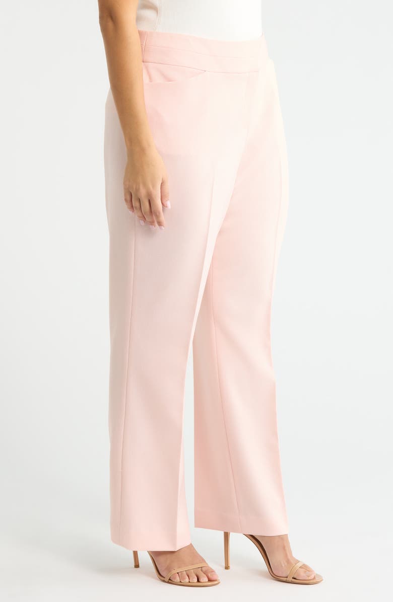 Tahari ASL Bell Bottom Pants, Alternate, color, Slipper Pink