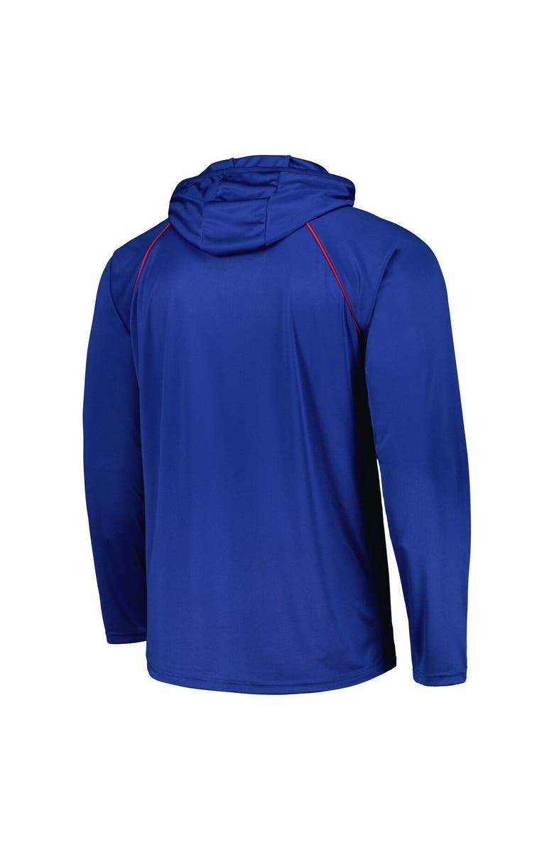 STARTER Men's Starter Royal Buffalo Bills Gridiron Classics Throwback Raglan Long Sleeve Hooded T-Shirt, Alternate, color, 