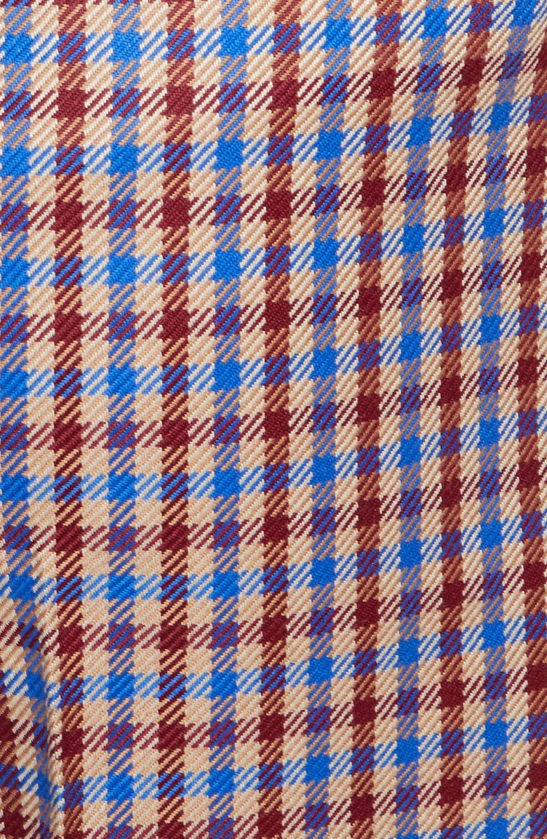 Tory Burch Ainsley Plaid Wide Leg Trousers, Alternate, color, 