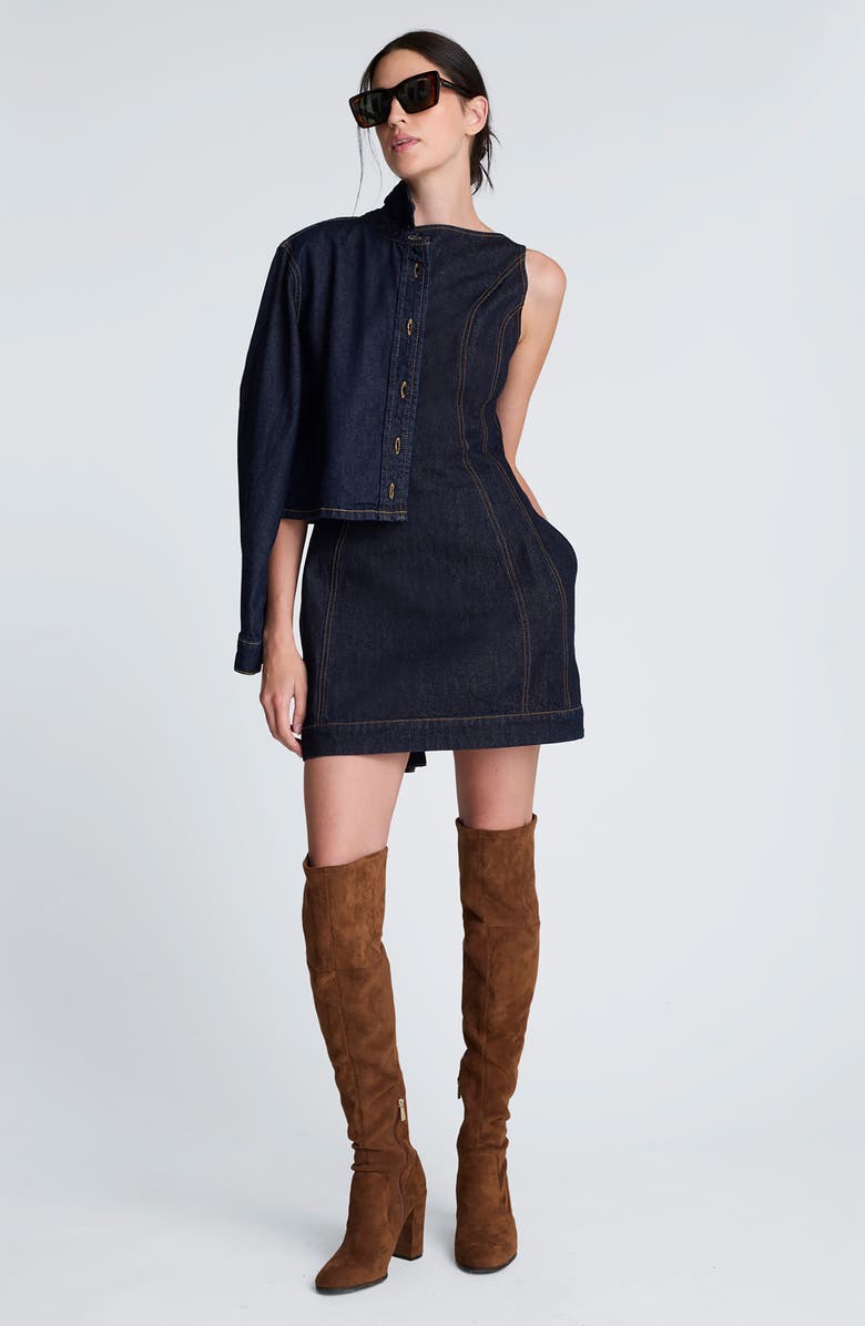 Kenneth Cole Hourglass Denim Dress, Alternate, color,