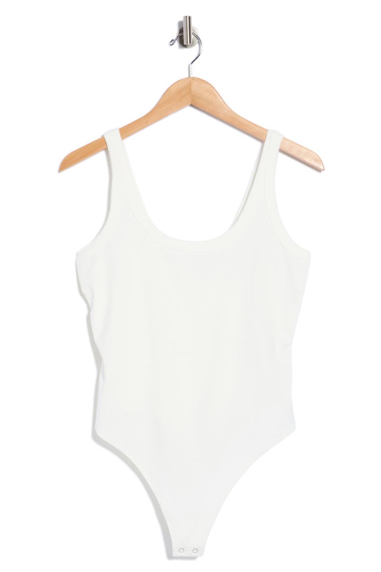 Rib Tank Bodysuit, Main, color, CHALK