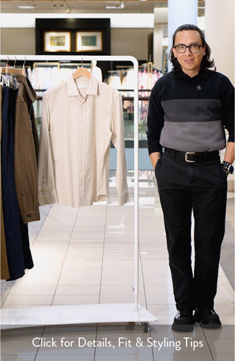 Slim Fit Cotton Button-Up Shirt, sales video thumbnail