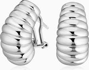 Oradina Lady Finger Drop Earrings in Sterling Silver