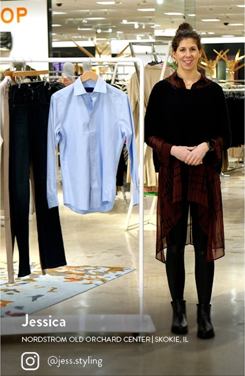 Luxury Non-Iron Trim Fit Solid Dress Shirt, sales video thumbnail