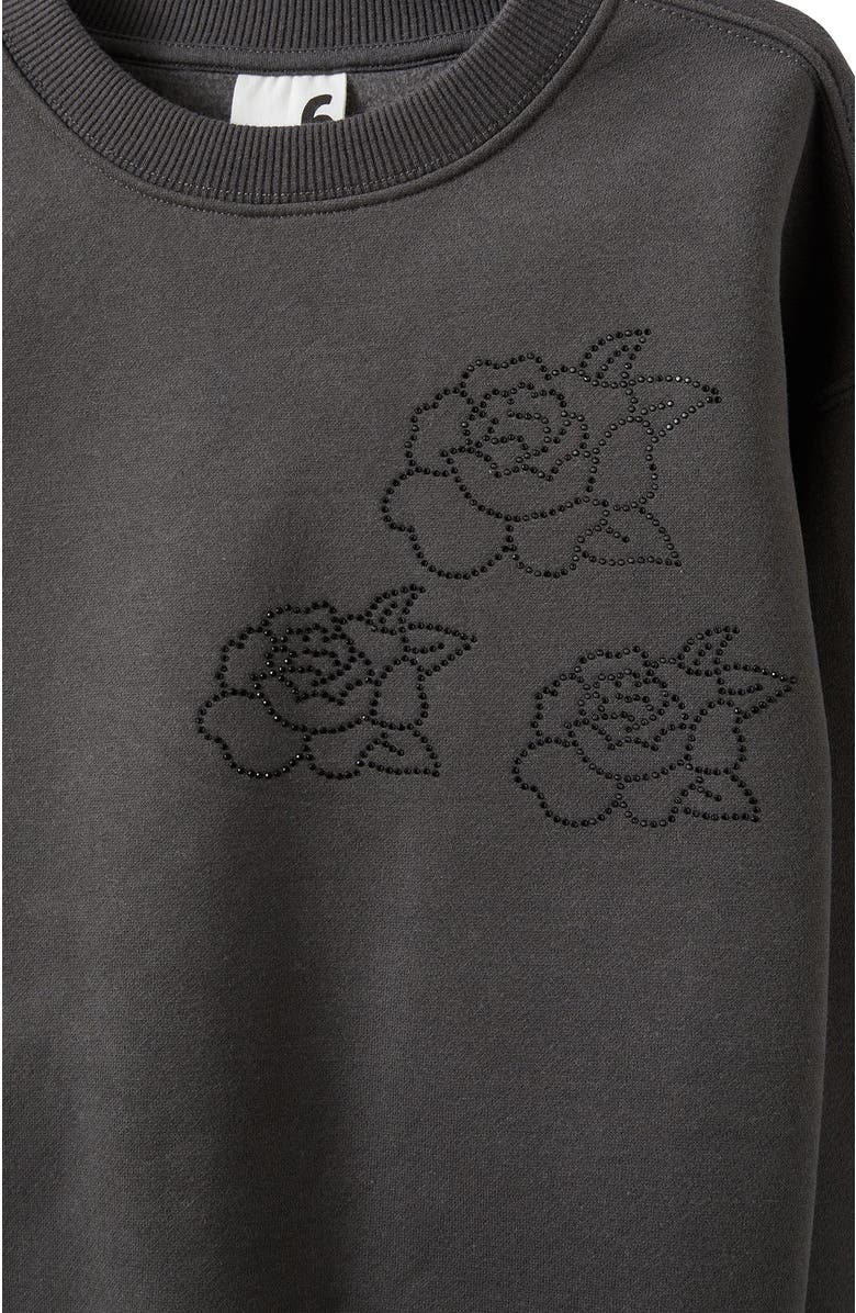 Cotton On Kids Kid's Sammy Oversized Crew, Alternate, color, Phantom Rose