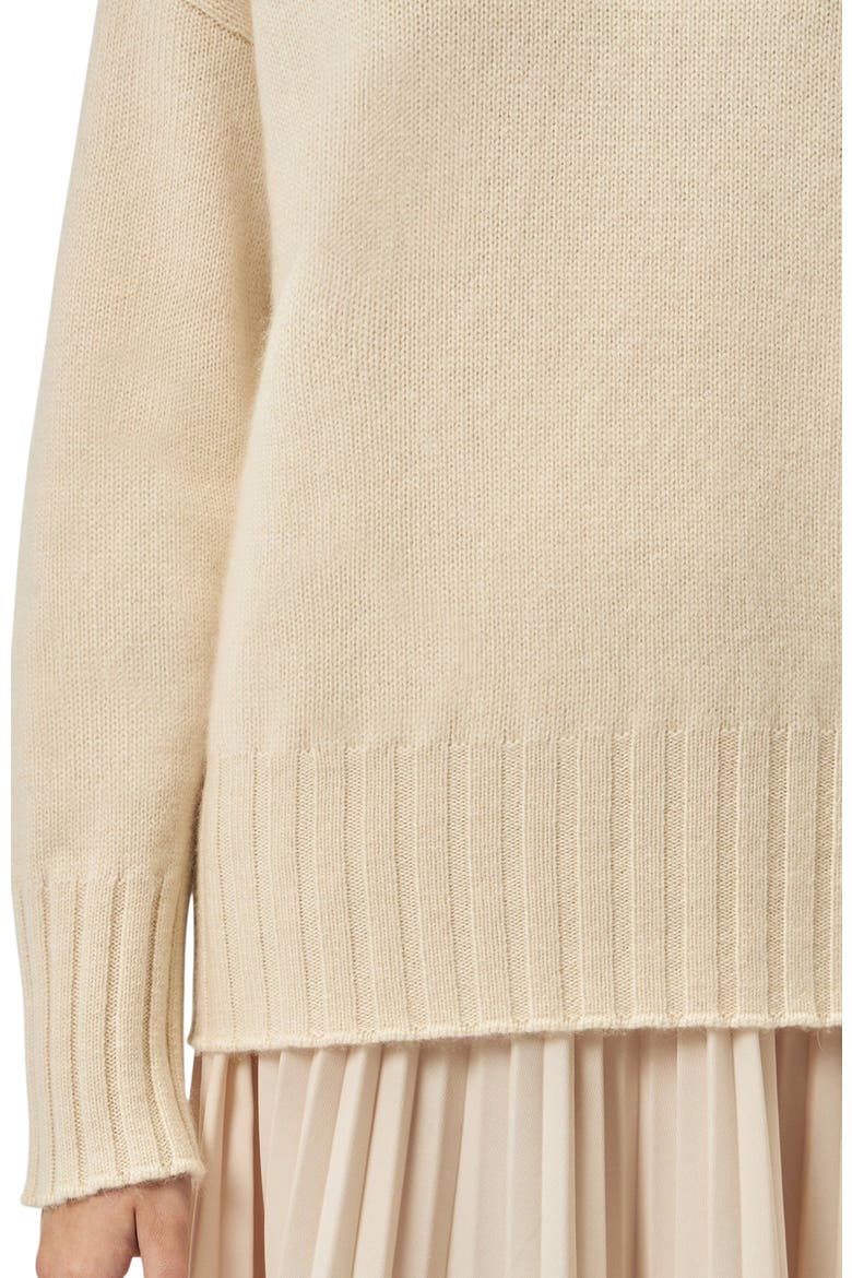 Relaxed-Fit Cashmere Turtleneck, Alternate, color, off white