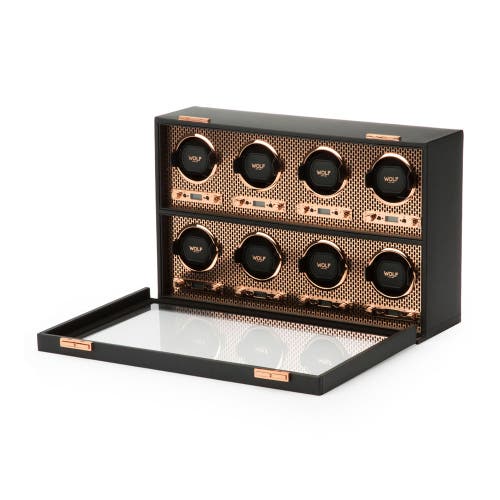 Wolf Axis 8 Piece Watch Winder In Copper