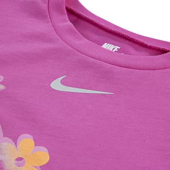 Kids' Wild Flower T-Shirt & Bike Shorts Set