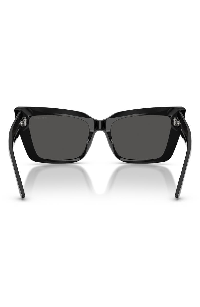 Jimmy Choo 54mm Butterfly Sunglasses, Alternate, color, Black/ Dark Grey