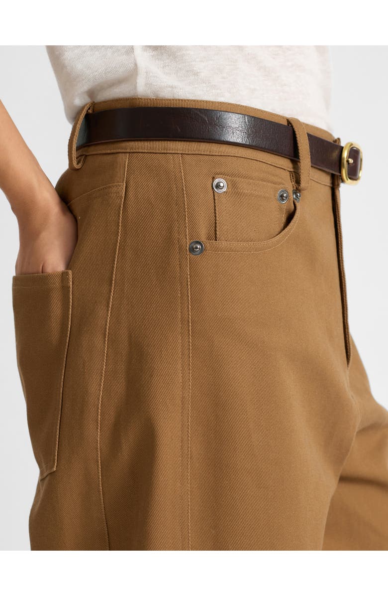 Albaray Cropped Barrel Trousers, Alternate, color, Tan