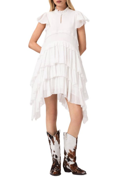 Cavalry Layered Ruffle High-Low Dress